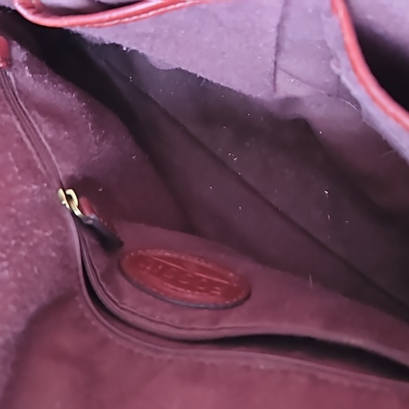 Fossil Vintage Reissue Weekender Blue Canvas Ikat & leather bag - Picture 6 of 6